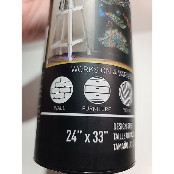 NEW Redesign Peacock Dreams Furniture Transfer Boho Peacock RETIRED - Picture 4 of 7